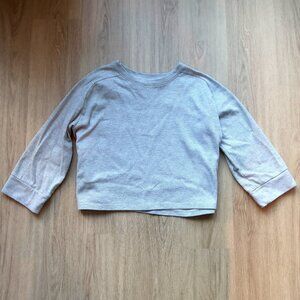Varley Crewneck Oversized Cotton Blend Sweatshirt Size M in Grey